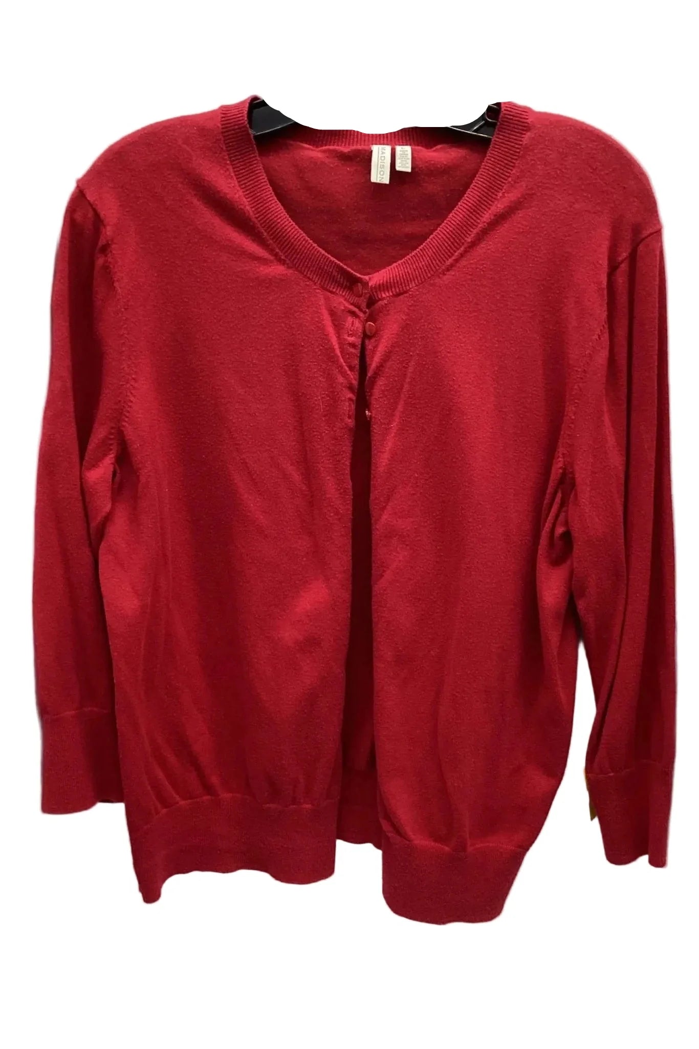 Cardigan By Madison In Red, Size: L