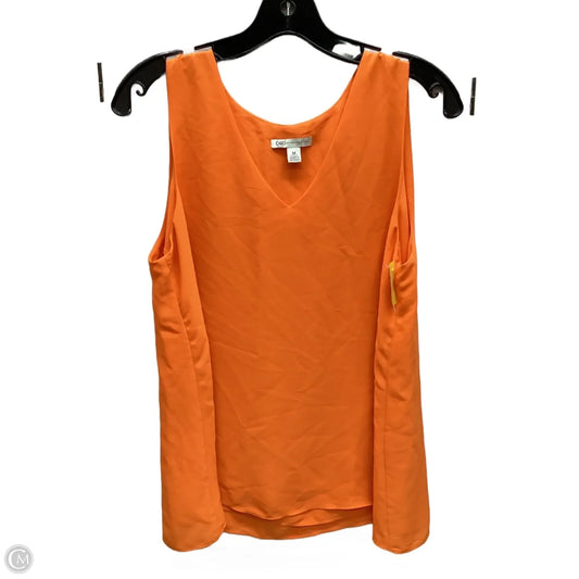 Top Sleeveless By Cato In Orange, Size: M