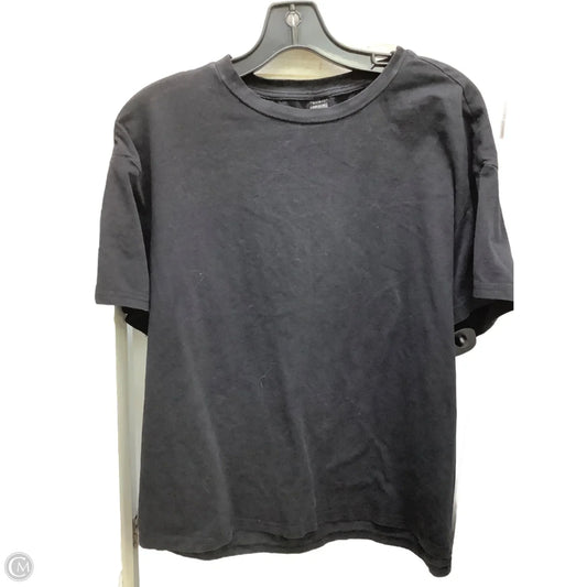 Top Short Sleeve By Shein In Black, Size: L
