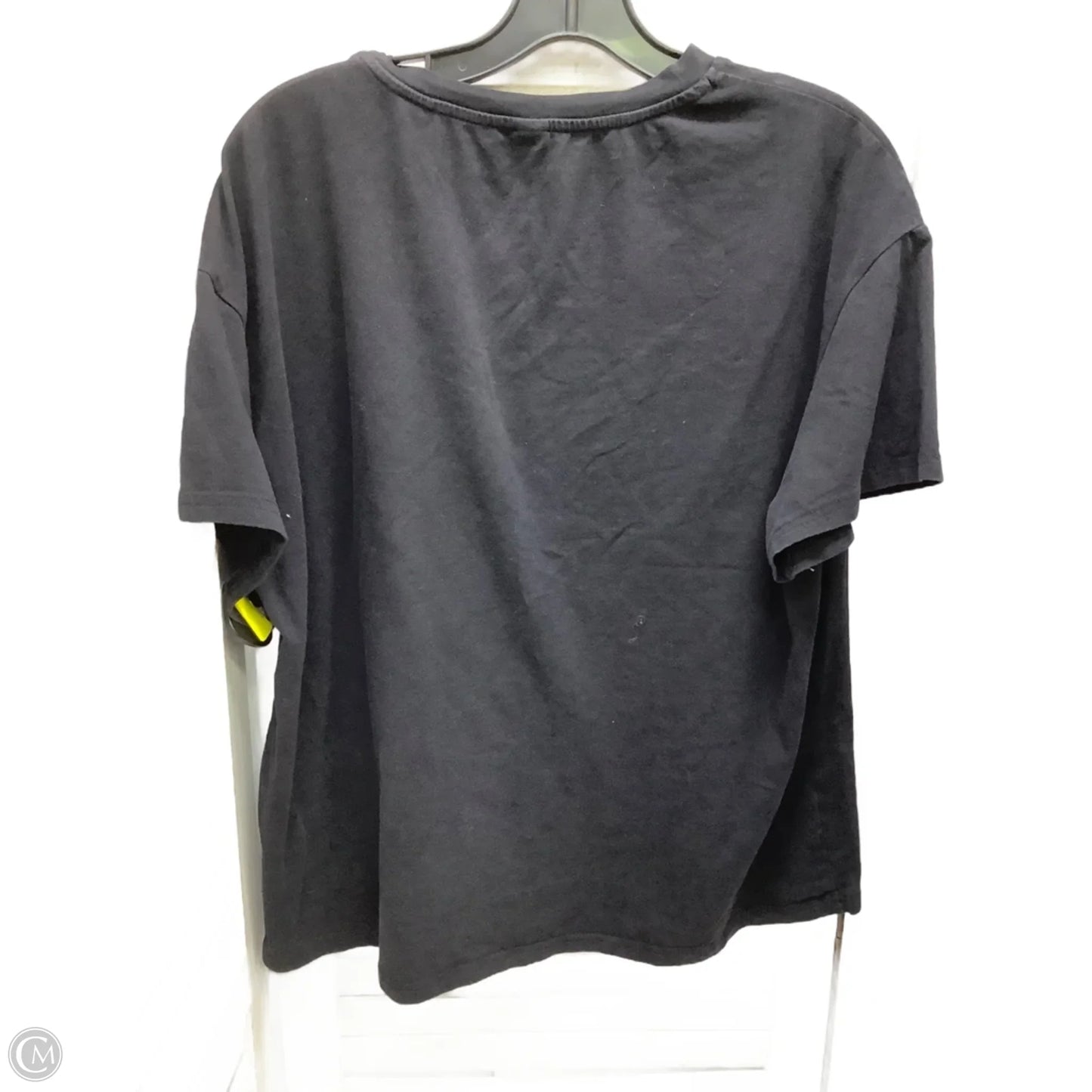 Top Short Sleeve By Shein In Black, Size: L