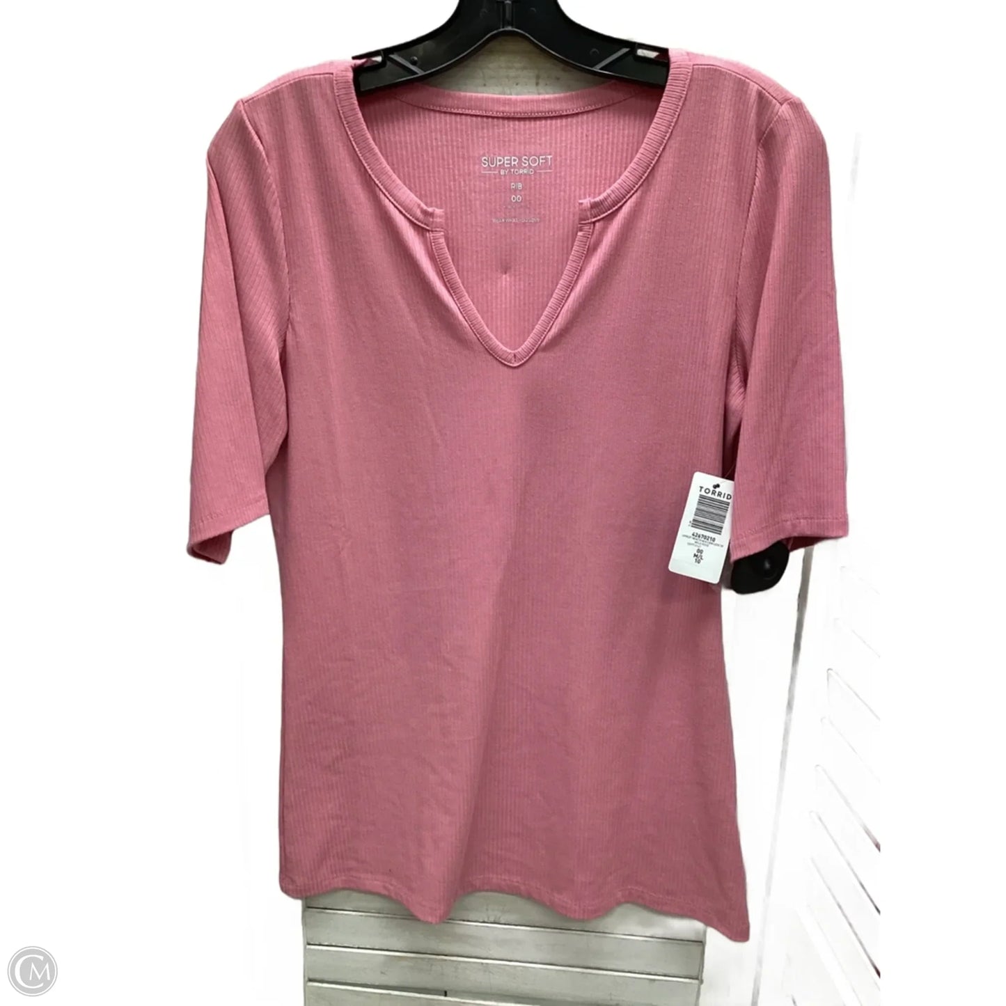 Top Short Sleeve By Torrid In Pink, Size: M