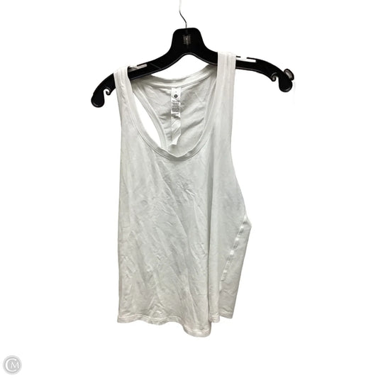 Athletic Tank Top By Lululemon In White, Size: 6