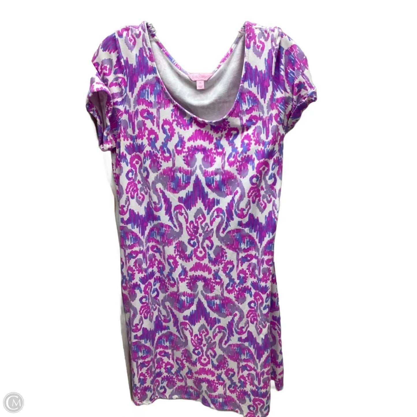 Dress Designer By Lilly Pulitzer In Purple & White, Size: M