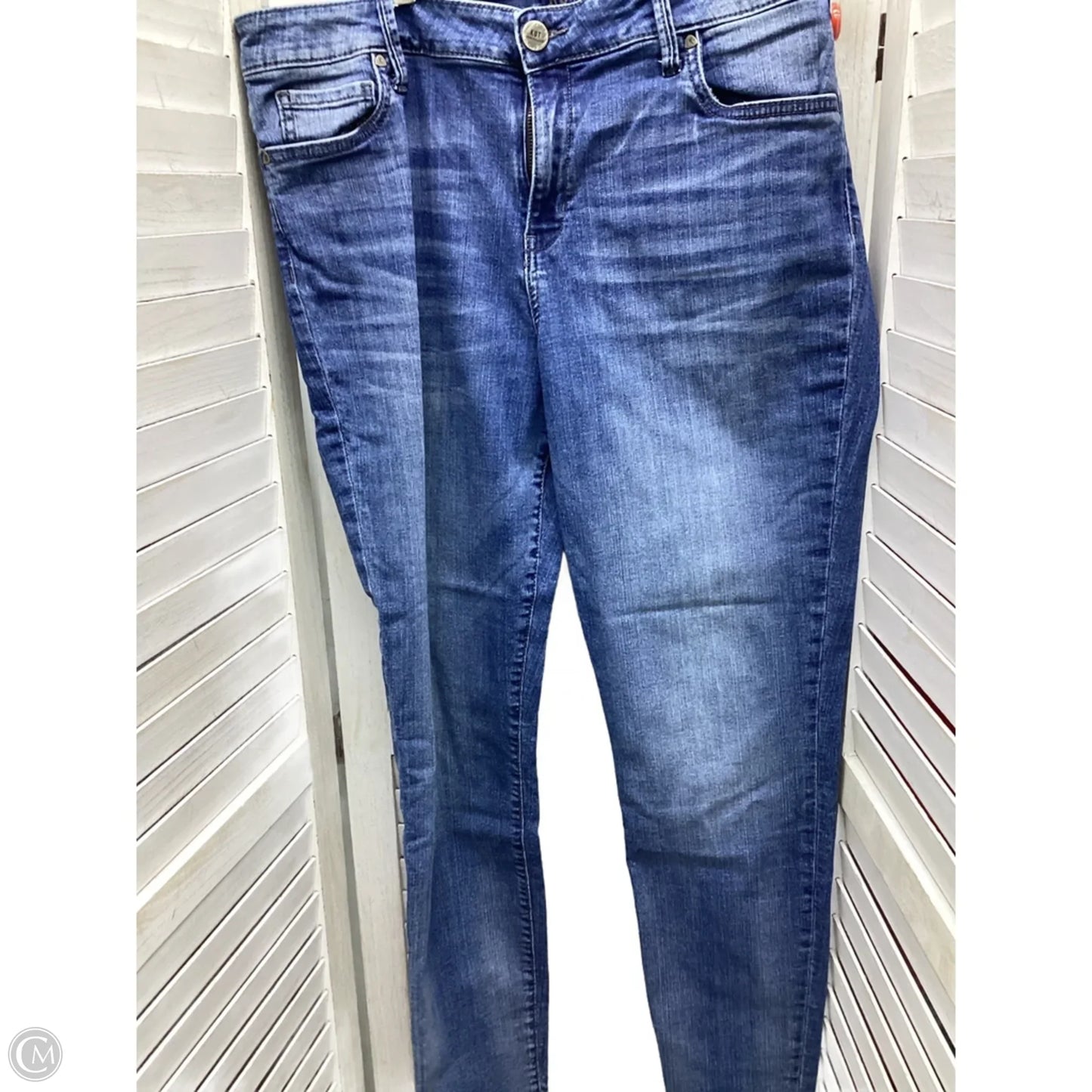 Jeans Skinny By Kut In Blue Denim, Size: 16