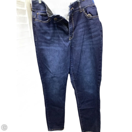 Jeans Skinny By New York And Co In Blue Denim, Size: 14