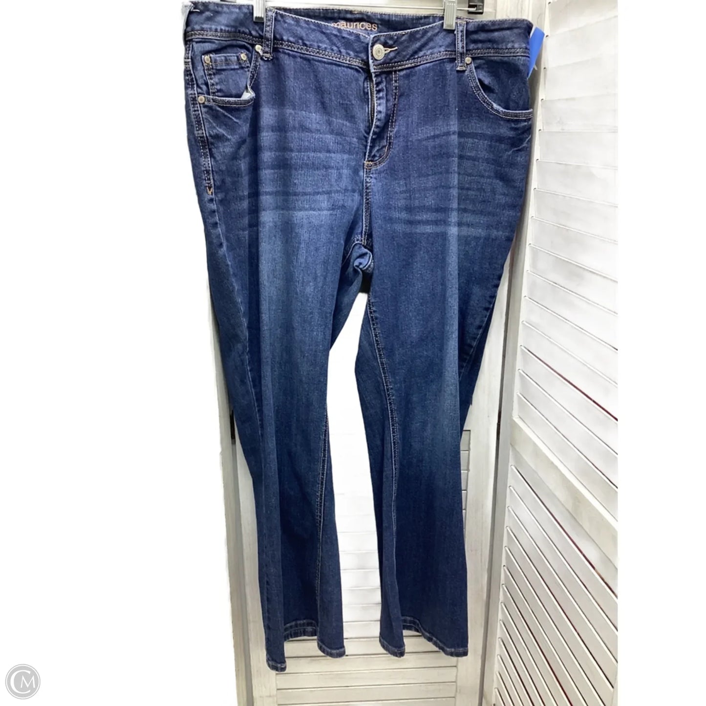 Jeans Boot Cut By Maurices In Blue Denim, Size: 20