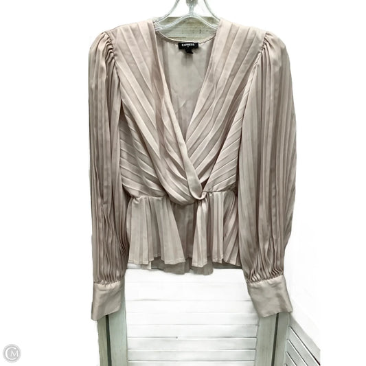 Top Long Sleeve By Express In Pink, Size: S