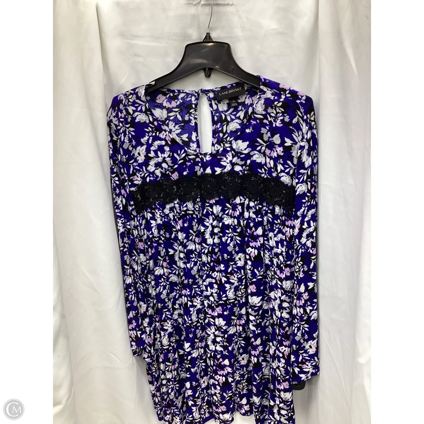 Top Long Sleeve By Lane Bryant In Floral Print, Size: 22
