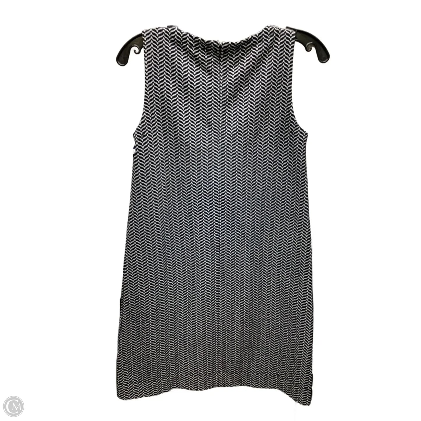 Dress Casual Midi By Loft In Black & White, Size: Xs