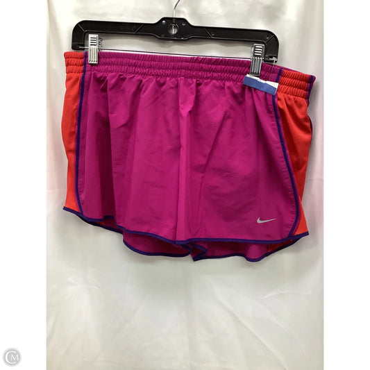 Athletic Shorts By Nike Apparel In Purple & Red, Size: Xl