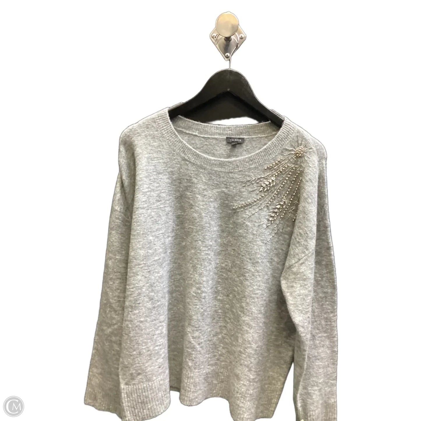 Sweater By Talbots In Grey, Size: Xl