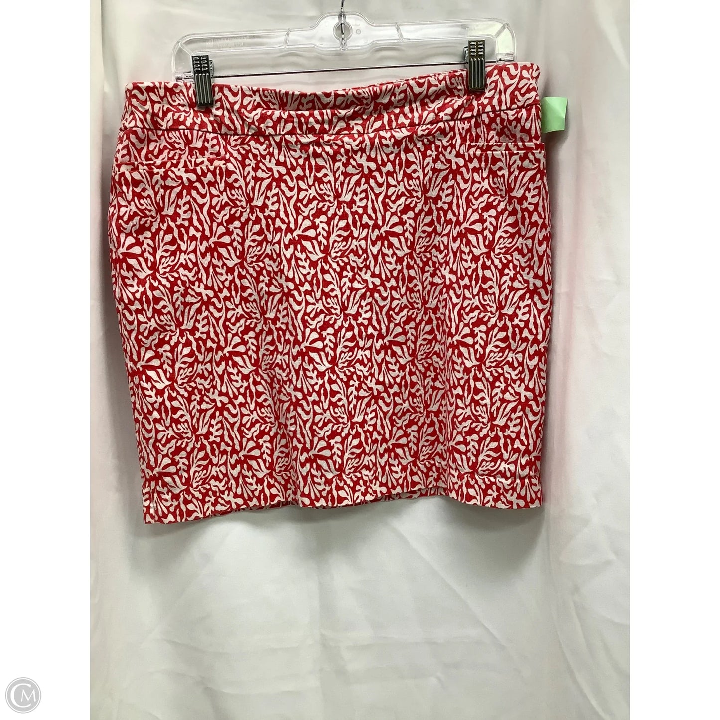 Skort By Chicos In Red & White, Size: 12