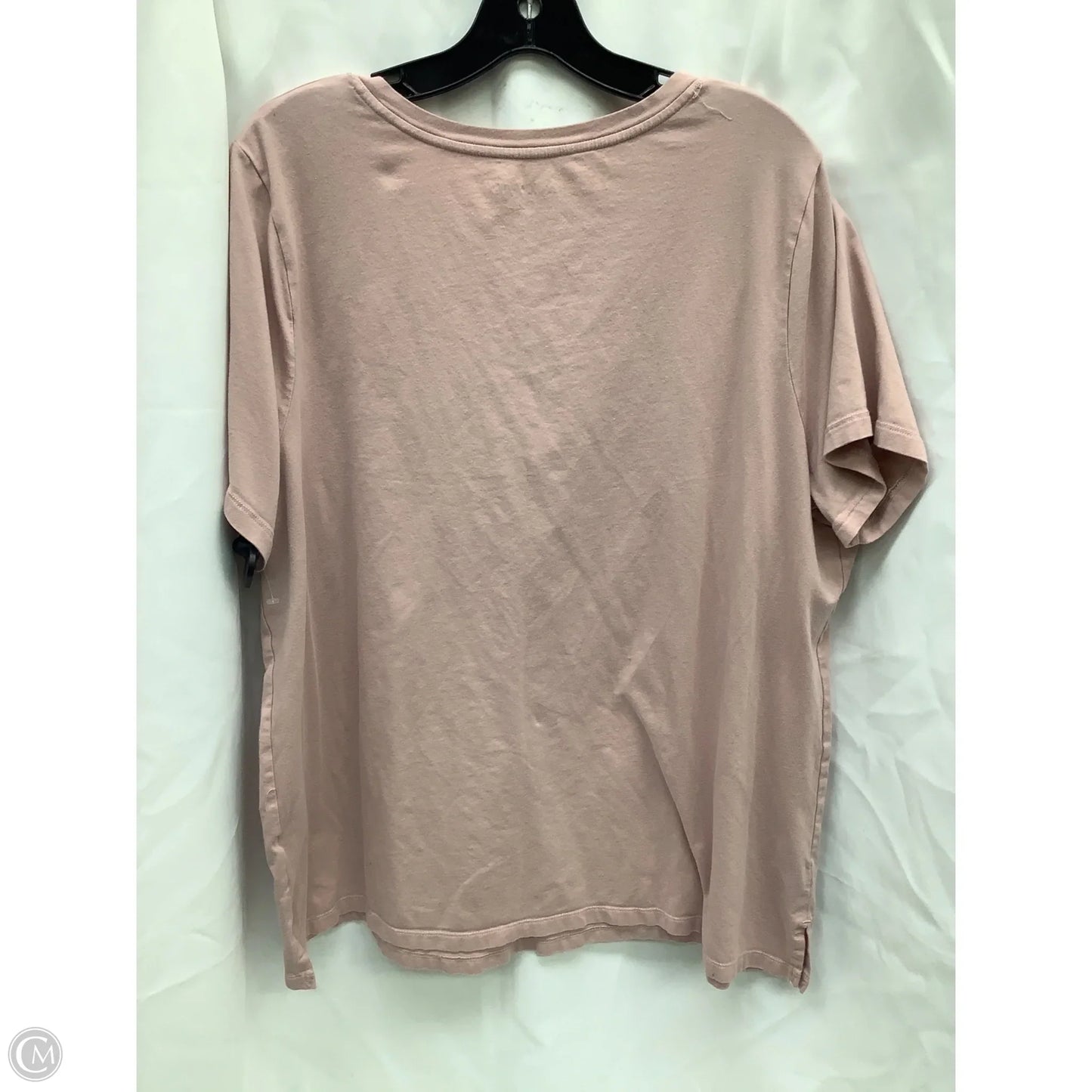 Top Short Sleeve By Ava & Viv In Pink, Size: 2x