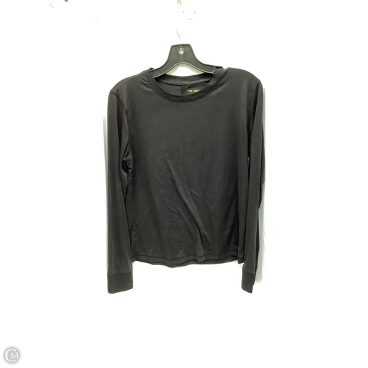 Athletic Top Long Sleeve Crewneck By Tek Gear In Black, Size: M