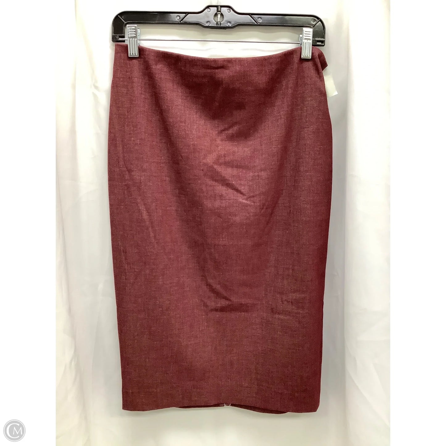 Skirt Midi By Express In Maroon, Size: 8