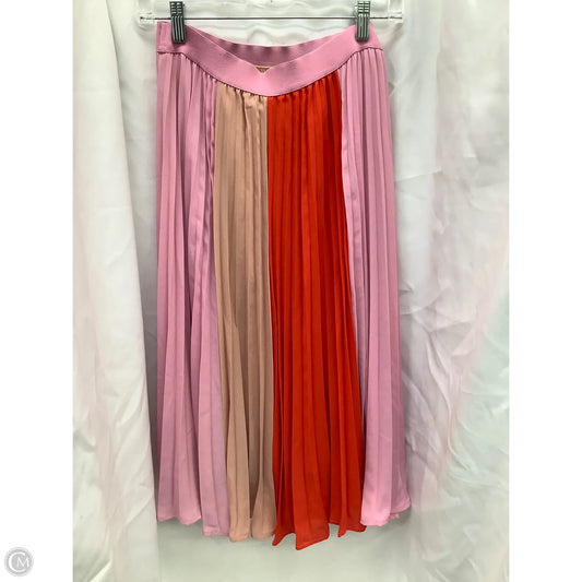 Skirt Maxi By New York And Co In Pink & Red, Size: S