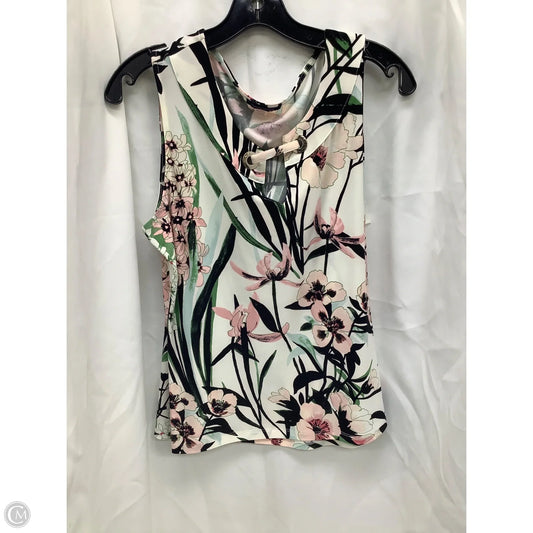 Top Sleeveless By Tommy Hilfiger In Floral Print, Size: Xl