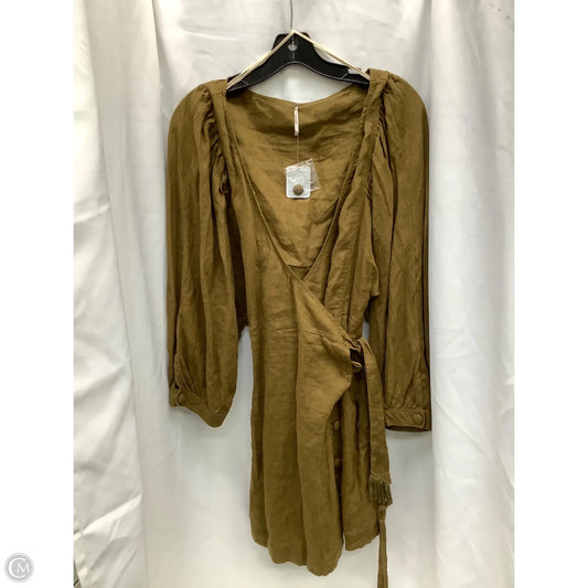 Dress Casual Midi By Free People In Brown, Size: L