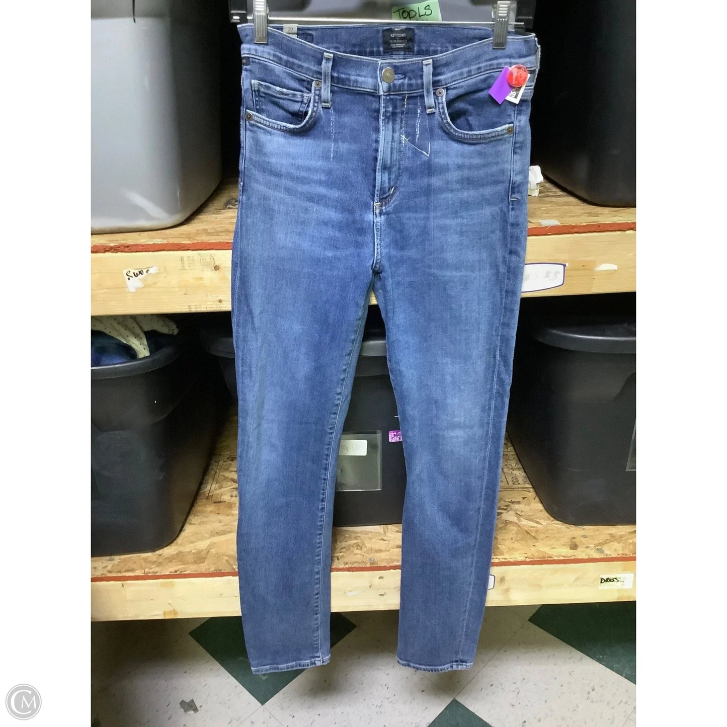 Jeans Skinny By Citizens Of Humanity In Blue Denim, Size: 4
