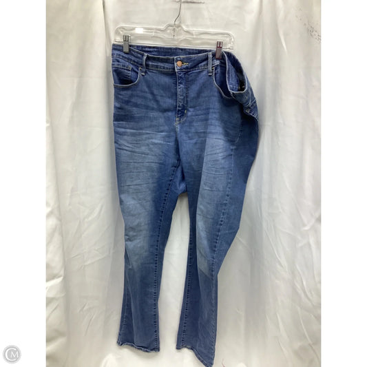 Jeans Straight By Levis In Blue Denim, Size: 18