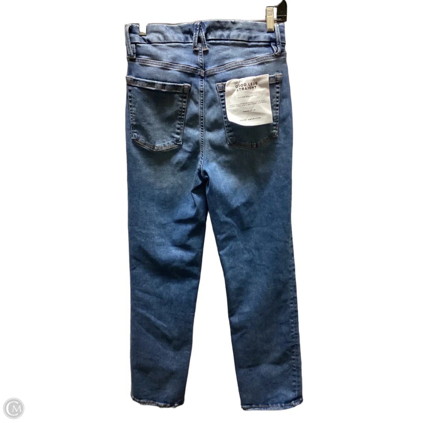 Jeans Straight By Good American In Blue Denim, Size: 6