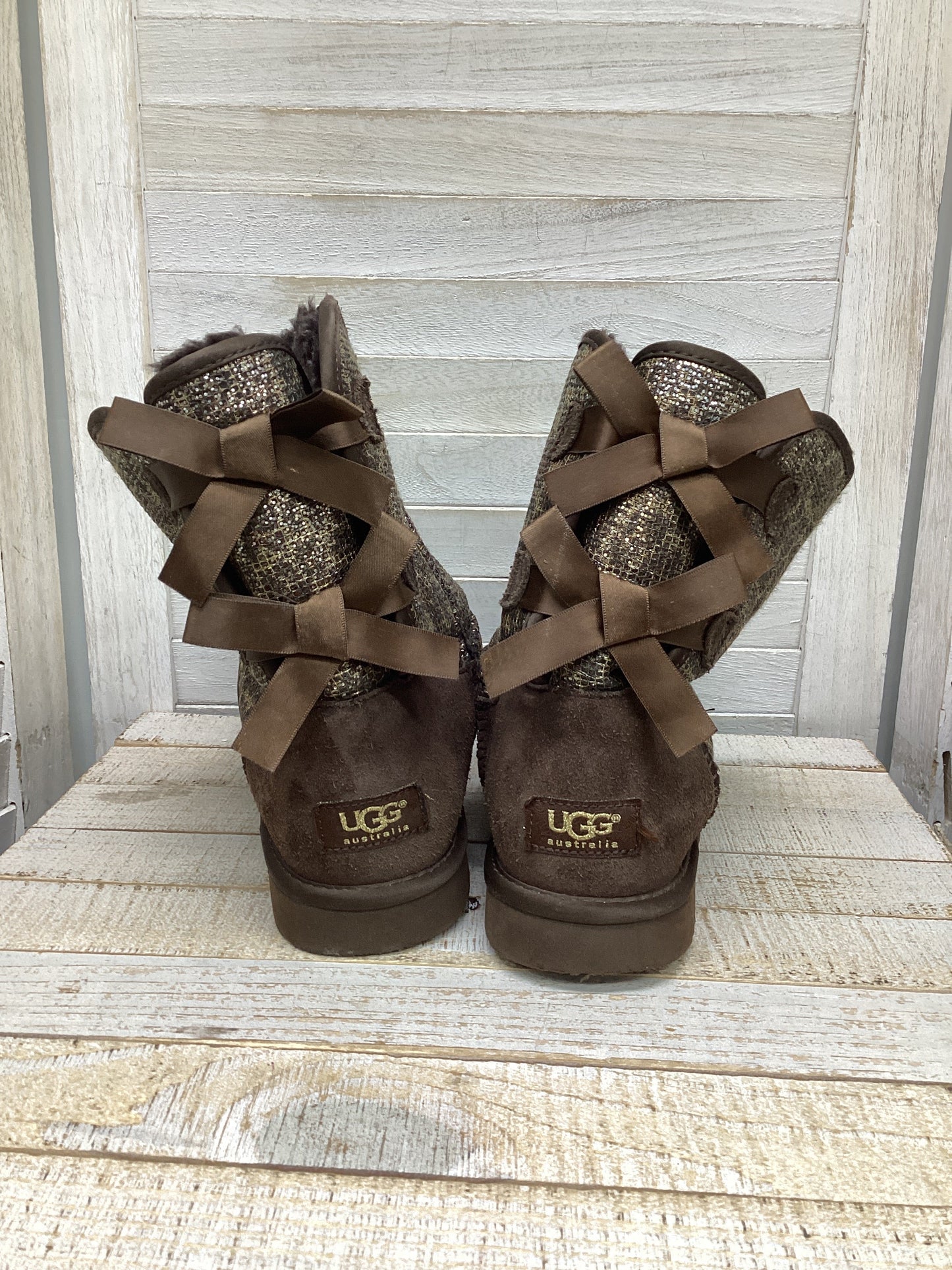 Boots Snow By Ugg In Brown, Size: 8