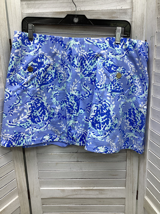 Skort By Lilly Pulitzer In Blue, Size: Xl