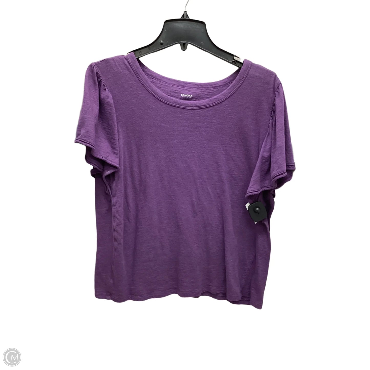 Top Short Sleeve By Sonoma In Purple, Size: Xl