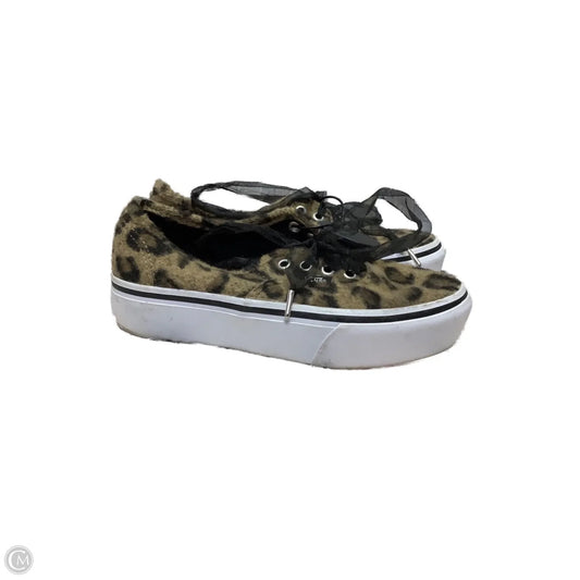 Shoes Flats By Vans In Leopard Print, Size: 6.5