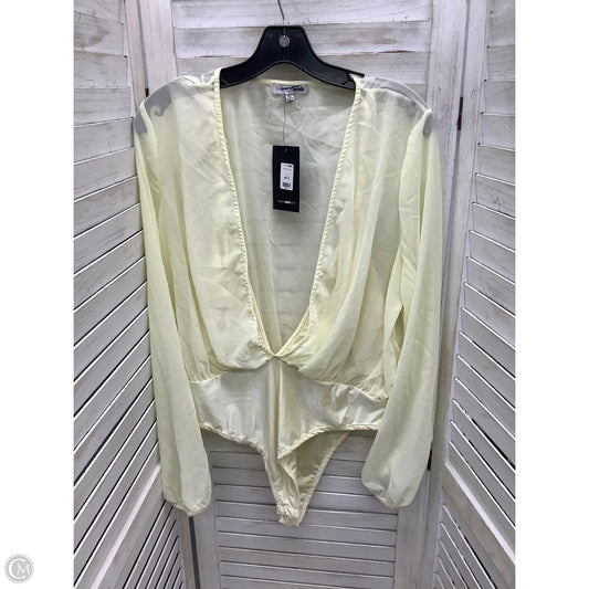 Bodysuit By Fashion Nova In Ivory, Size: 1x