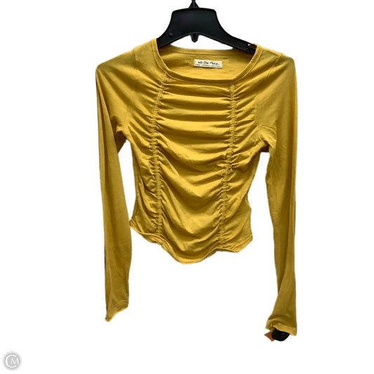 Top Long Sleeve By We The Free In Yellow, Size: S