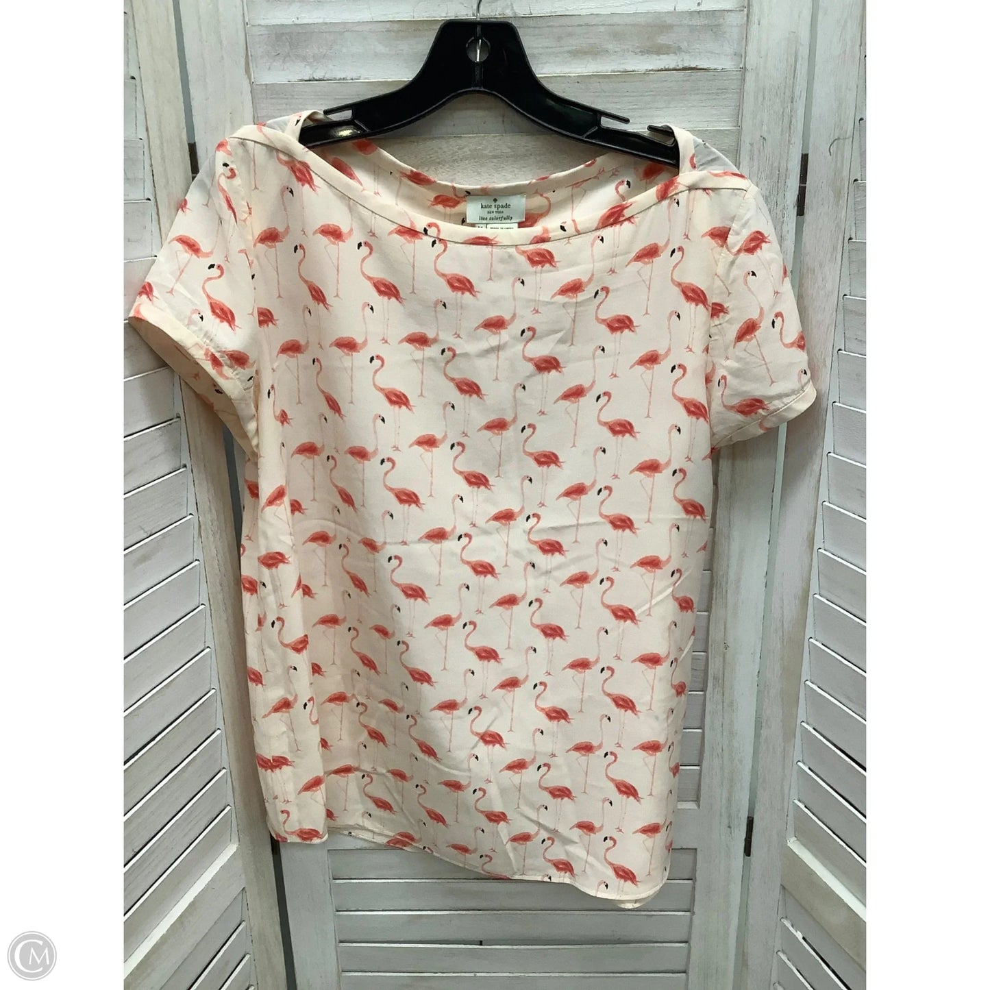 Top Short Sleeve Designer By Kate Spade In Multi-colored, Size: 14