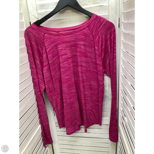 Top Long Sleeve By Tek Gear In Pink, Size: Xl