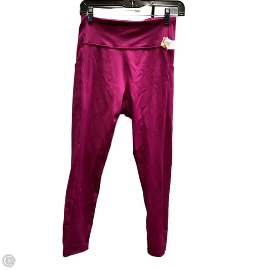Athletic Leggings By Tek Gear In Purple, Size: M