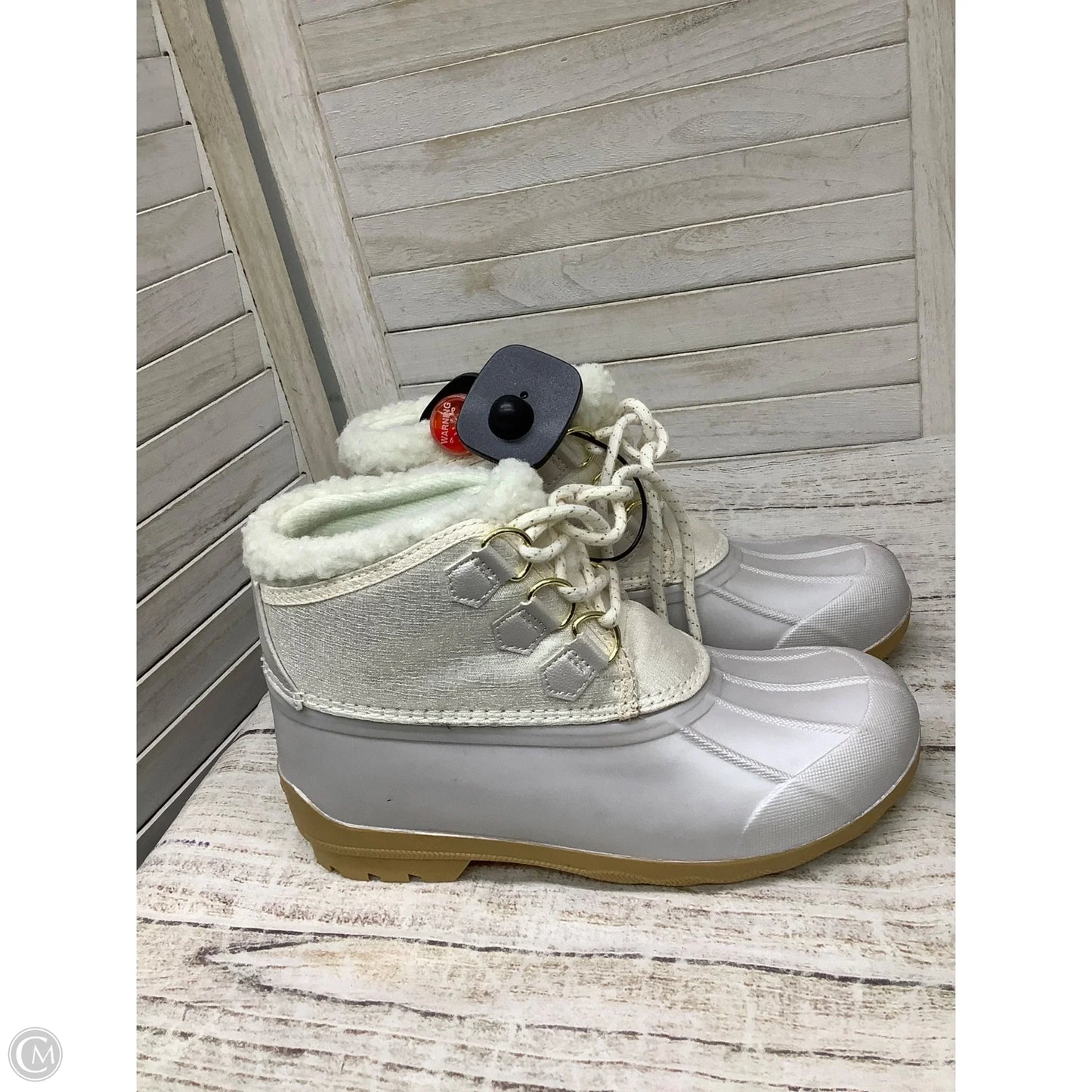 Boots Snow By Sperry In White, Size: 5