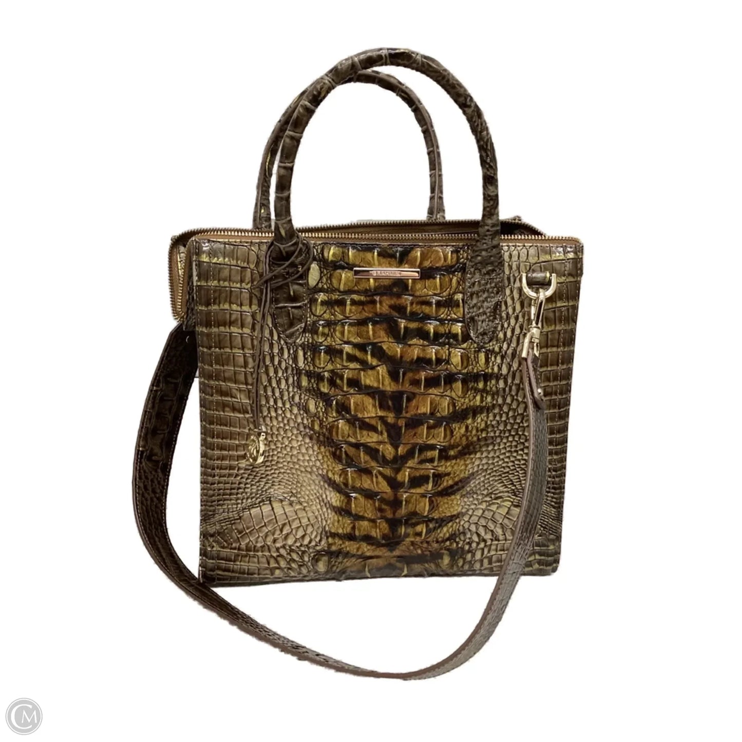 Handbag Designer By Brahmin, Size: Medium