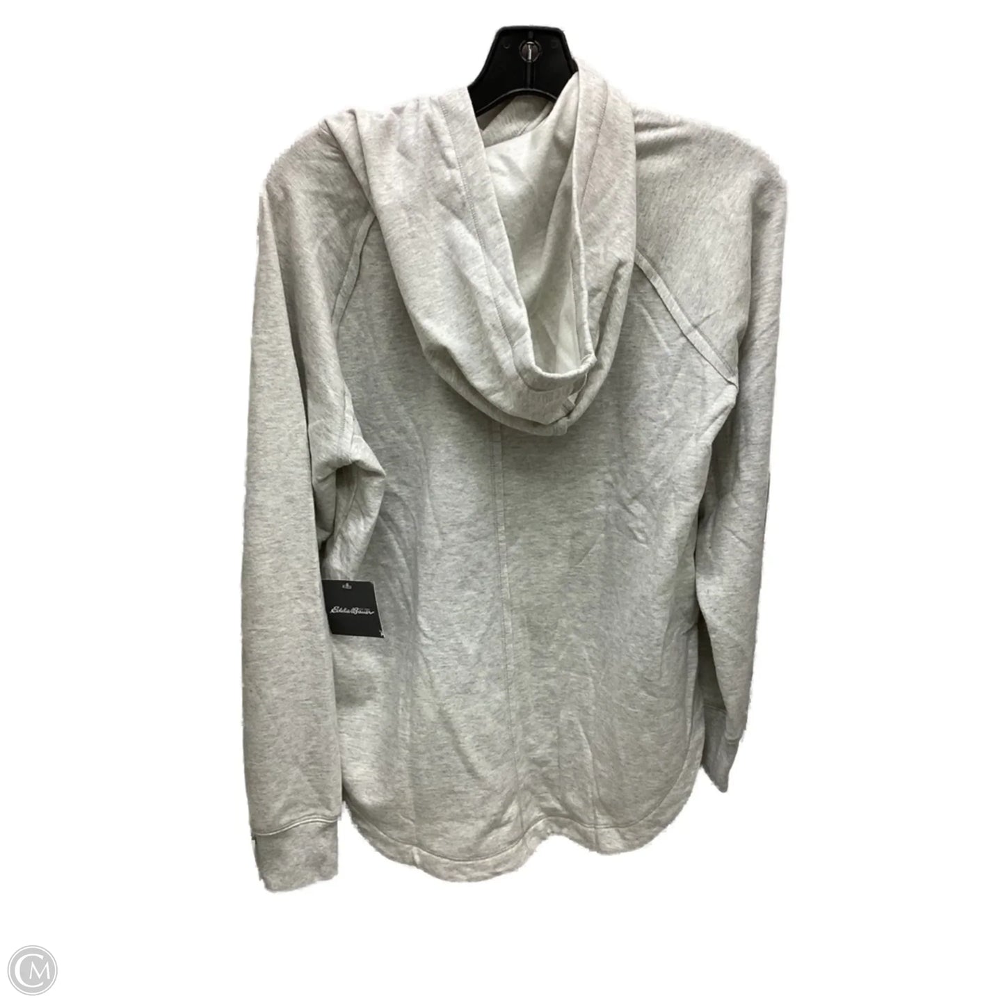 Sweatshirt Hoodie By Eddie Bauer In Grey, Size: S