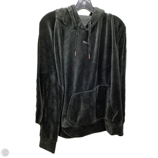 Sweatshirt Hoodie By Puma In Black, Size: 3x