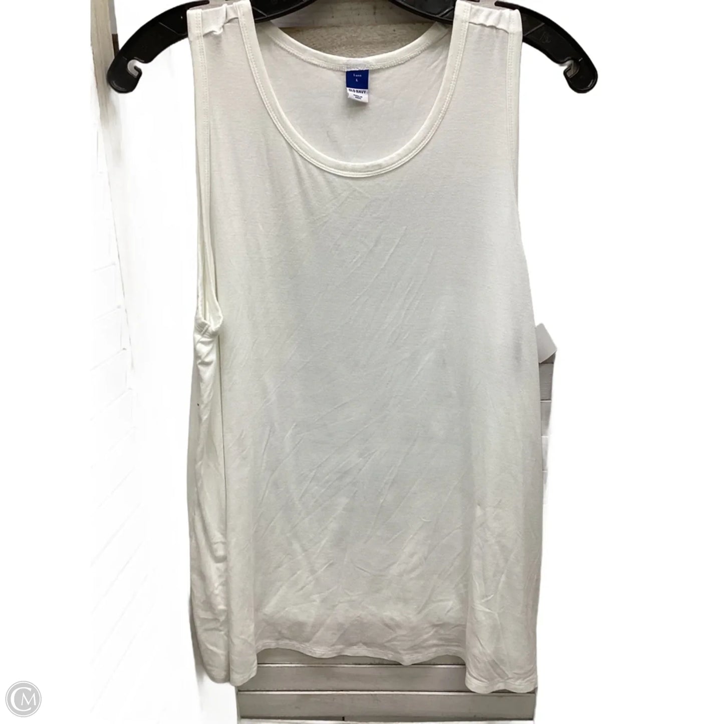 Top Sleeveless By Old Navy In White, Size: L