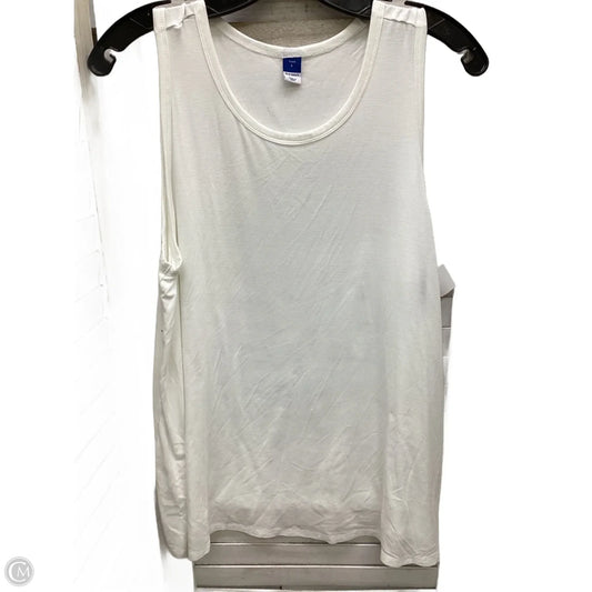 Top Sleeveless By Old Navy In White, Size: L