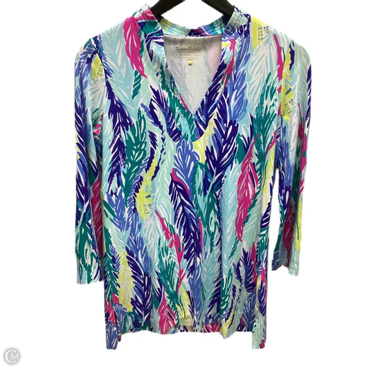Top Long Sleeve Designer By Lilly Pulitzer In Multi-colored, Size: Xs