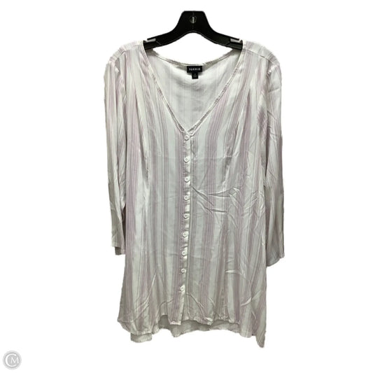 Top Long Sleeve By Torrid In Striped Pattern, Size: 1x