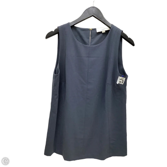 Top Sleeveless By Loft In Grey, Size: M