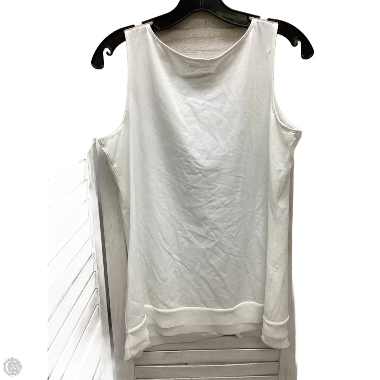 Top Sleeveless By Coldwater Creek In White, Size: M