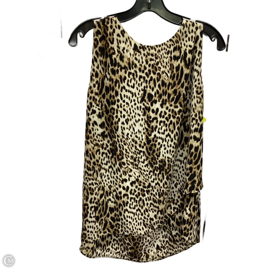 Top Sleeveless By Chicos In Animal Print, Size: M