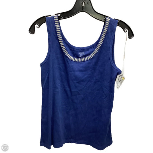 Top Sleeveless By Talbots In Navy, Size: M