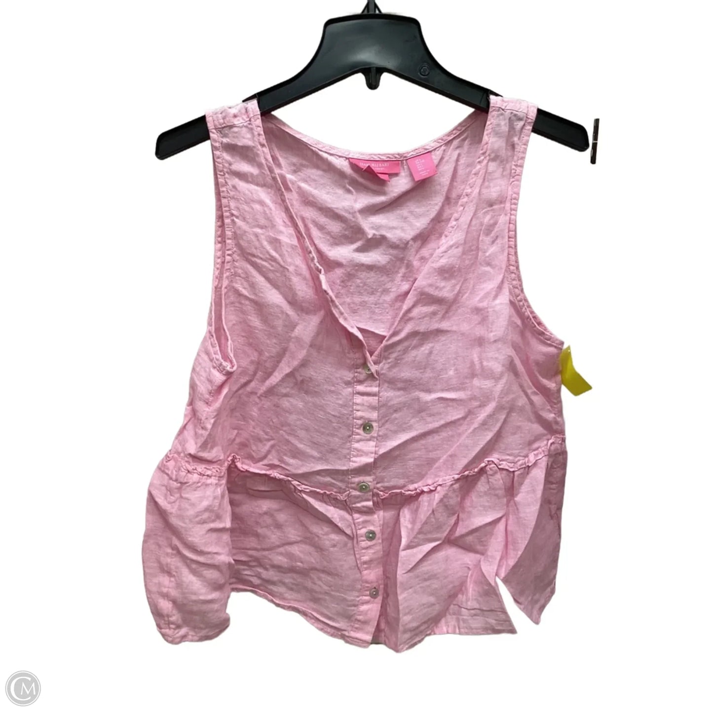 Top Sleeveless By Isaac Mizrahi In Pink, Size: L