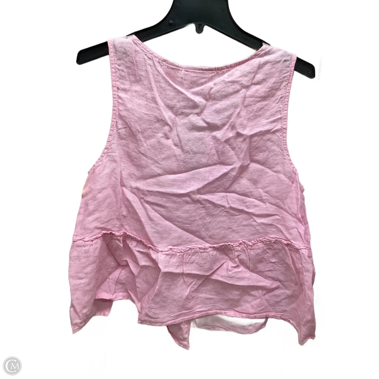 Top Sleeveless By Isaac Mizrahi In Pink, Size: L