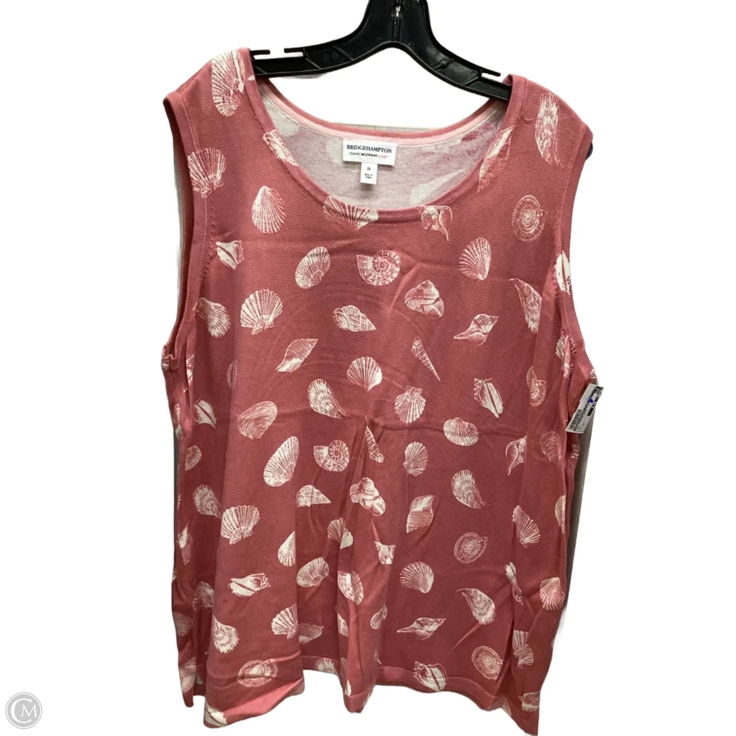 Top Sleeveless By Isaac Mizrahi Live Qvc In Pink, Size: 2x