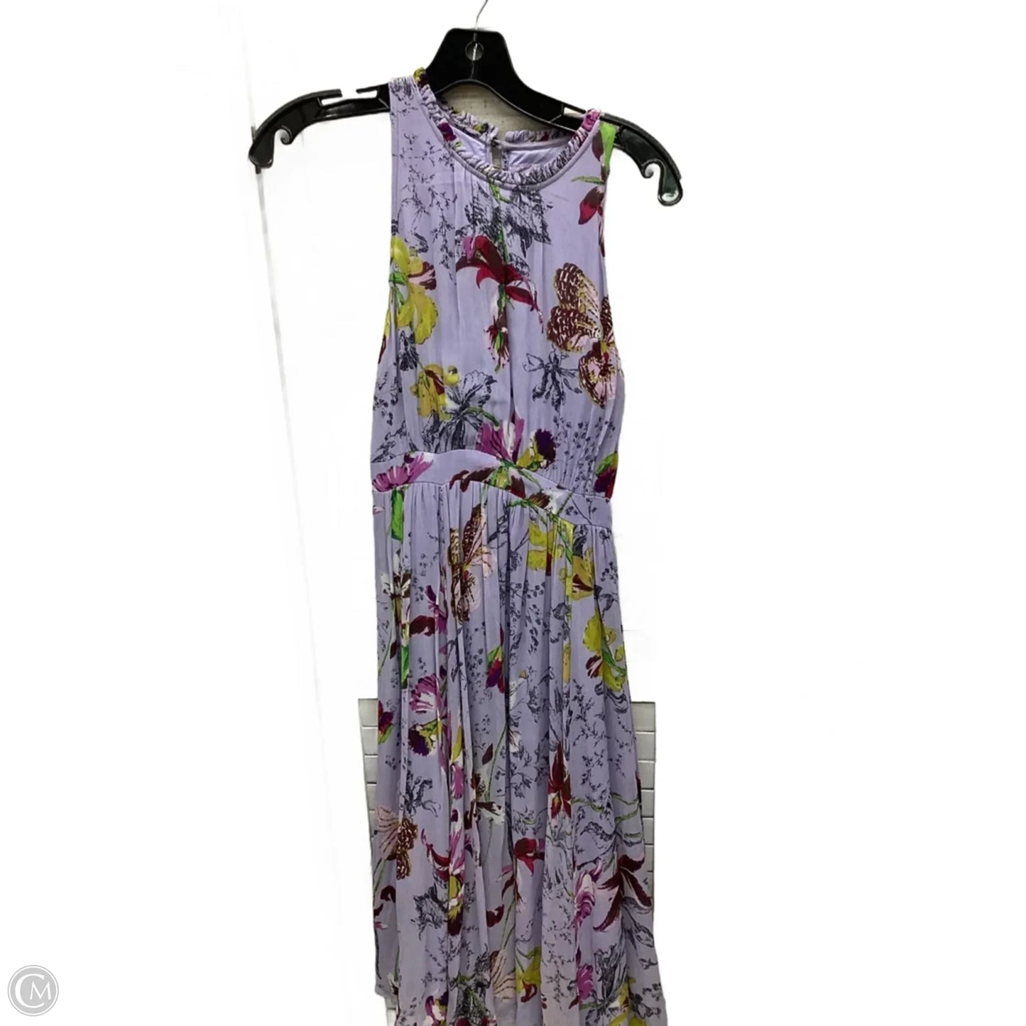 Dress Casual Midi By Anthropologie In Floral Print, Size: 4